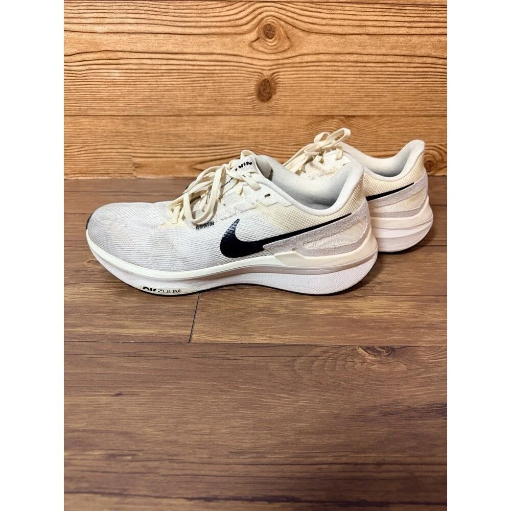 Nike Men's Air Zoom Structure 25 Shoes Size 10.5 Coconut Milk Running Sneakers